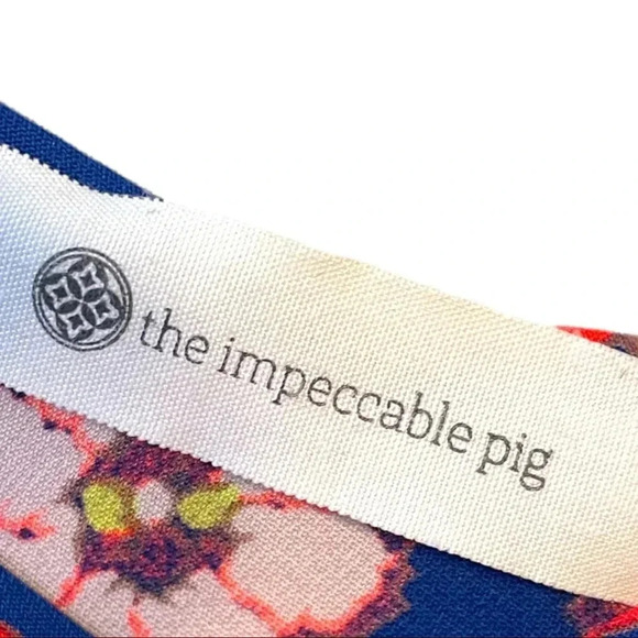 IMPECCABLE PIG Floral and Striped Shift Dress - Medium But Check Measurements - Picture 3 of 6